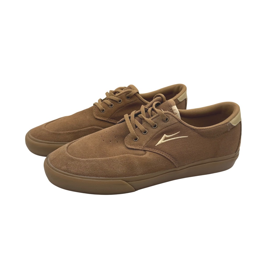 Lakai Riley 3 Mens Brown Suede Canvas Skate Shoes Size 11.5 MS322-0094-A00